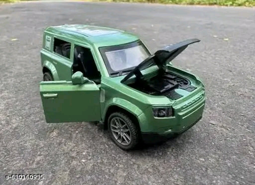 Diecast Orange Land Rover Defender Toy Car | Premium Metal Off-Road SUV Model | Kids & Collectors