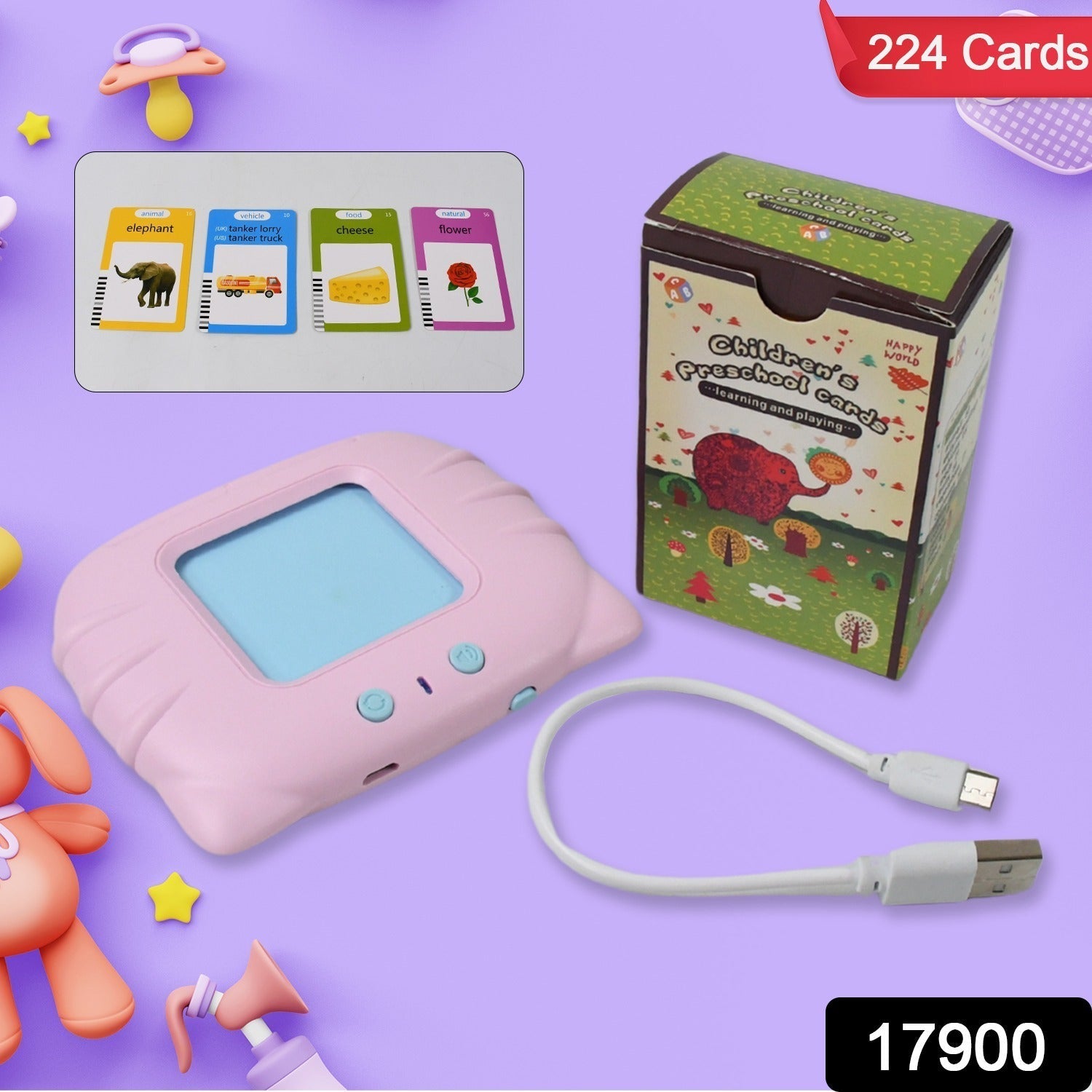 Educational Flash Cards for Kids (Ages 2–6) | Early Learning Cards for Alphabets, Numbers, Animals & Colors