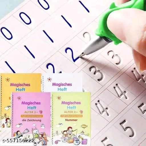 4 Book combo set + Writing tab 8.5 inch + Water magic book (Best combo)