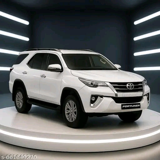 Die-Cast White Fortuner Toy Car | Premium SUV Model for Kids